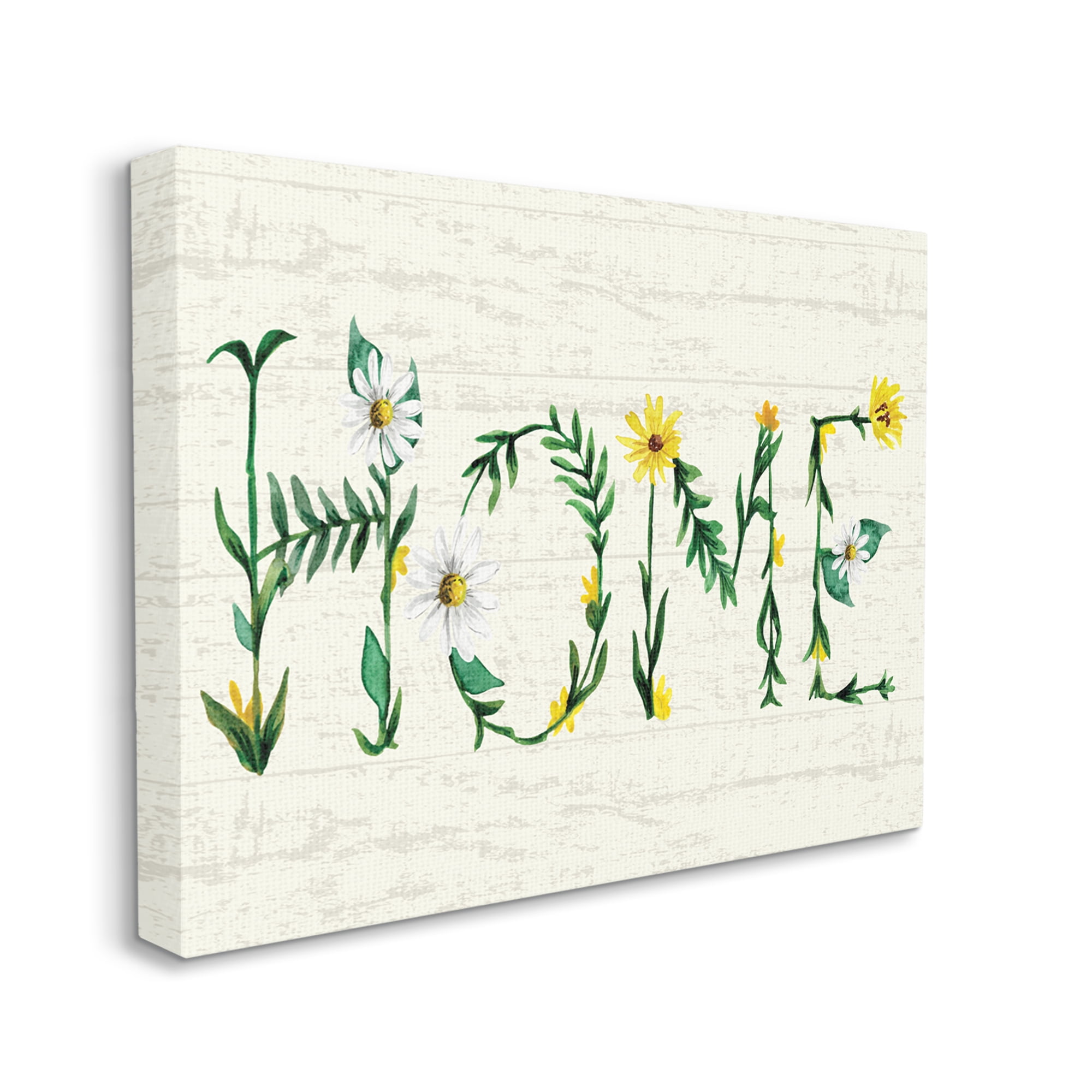 Stupell Industries Home Country Greeting Blissful Daisy Floral Typography, 24 x 30, Designed by Kate Eldridge