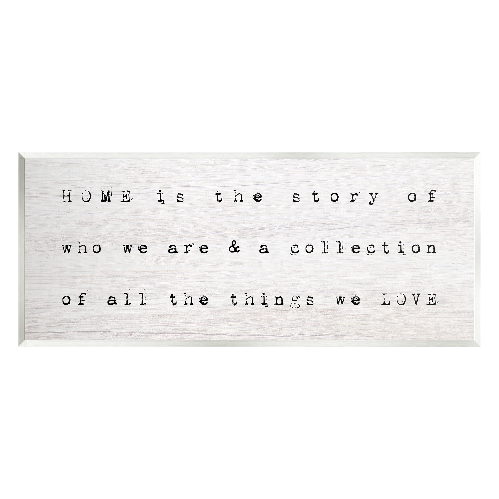 Stupell Industries Home Is Who We Are Phrase Inspirational Painting Unframed Art Print Wall Art