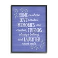 thumbnail image 1 of Stupell Industries Home Memories Friend Laughter Quote Blue Botanicals , 11 x 14, Design by Sundance Group, LLC, 1 of 5