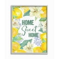 thumbnail image 1 of Stupell Industries Home Sweet Home Summer Floral and Lemon Citrus Inspirational Painting Gray Framed Art Print Wall Art, 16 x 20, 1 of 8
