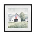 thumbnail image 1 of Stupell Industries Traditional Home USA Flag Barn Black Framed Print Under Glass, 13 x 13, by Kim Allen, 1 of 8