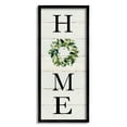 thumbnail image 1 of Stupell Industries Home Vertical Phrase Green Leaf Wreath Family Typography, 13 x 30, Design by Carol Robinson, 1 of 5
