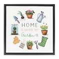 thumbnail image 1 of Stupell Industries Rustic Lodge Home Where Garden Is Black Floating Frame Canvas Art, 18 x 18, by Elizabeth Tyndall, 1 of 8