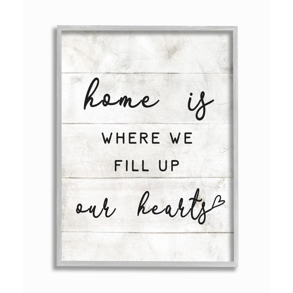 Gray Framed Family Quote Giclee Wall Art, 16" x 20"