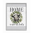 thumbnail image 1 of Stupell Industries Home is Where the Herd Is Farm Cow Pun Framed Wall Art Design by Lettered and Lined, 16" x 20", Gray Framed, 1 of 8