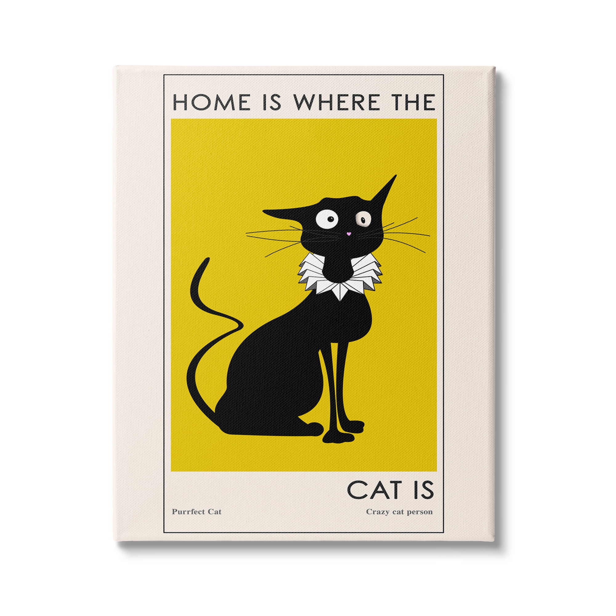 Stupell Industries Home's Where Cat Is Phrase Funny Fashion Feline, 16 x 20, Design by Ayse