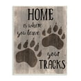 thumbnail image 1 of Stupell Industries Home's Where You Leave Tracks Bear Paw Print, 13 x 19, Design by CAD Designs, 1 of 5