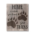 thumbnail image 1 of Stupell Industries Home's Where You Leave Tracks Bear Paw Print, 24 x 30, Design by CAD Designs, 1 of 7