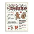 thumbnail image 1 of Stupell Industries Homemade Gingerbread Cookies Holiday Cooking Instructions Country Painting Unframed Art Print Wall Art, 10 x 15, Design by Anne Tavoletti, 1 of 6