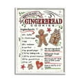thumbnail image 1 of Stupell Industries Homemade Gingerbread Cookies Holiday Cooking Instructions Country Painting White Framed Art Print Wall Art, 16 x 20, Design by Anne Tavoletti, 1 of 7