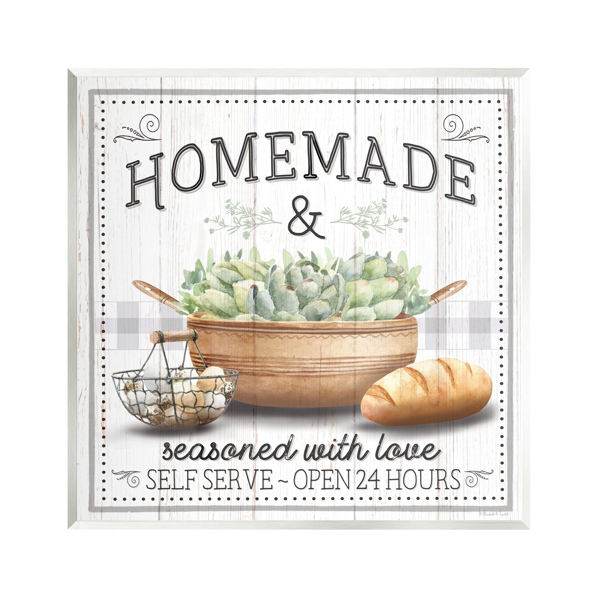 Stupell Industries Homemade Kitchen Still Life Food & Beverage Painting Unframed Art Print Wall Art, 12 x 12
