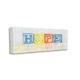 thumbnail image 1 of Stupell Industries Hope Typography Vintage Kids' Building Block Arrangement Inspirational Painting Gallery Wrapped Canvas Print Wall Art, 13 x 30, 1 of 6