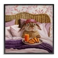 thumbnail image 1 of Stupell Industries Cottage Hoppy Meal Bunny in Bed Black Framed Giclee Art, 12 x 12, by Lucia Heffernan, 1 of 8