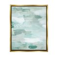 thumbnail image 1 of Stupell Industries Horizontal Green Strokes Abstract Painting Gold Floater Framed Canvas Art Print Wall Art, 17 x 21, 1 of 10