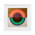 thumbnail image 1 of Stupell Industries Modern Horizontal Split Circle White Framed Print Under Glass, 16 x 16, by Matthew Finger, 1 of 8