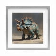 thumbnail image 1 of Stupell Industries Contemporary Horned Triceratops at Sunrise Gray Framed Print Under Glass, 16 x 16, by Wumples, 1 of 8