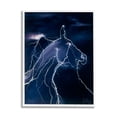 thumbnail image 1 of Stupell Industries Horse Face in Lighting Storm Nature Painting White Framed Art Print Wall Art, 24 x 30, 1 of 8