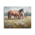 thumbnail image 1 of Stupell Industries Horse Family in Meadow Animals & Insects Painting Gallery Wrapped Canvas Art Print Wall Art, 40 x 30, 1 of 8