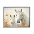 thumbnail image 1 of Stupell Industries Horse & Foal with Flowers Animals & Insects Painting Gray Framed Art Print Wall Art, 20 x 16, 1 of 9
