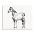 thumbnail image 1 of Stupell Industries Rustic Lodge Horse In Charcoal Canvas Art, 40 x 30, by Leah Noel Art, 1 of 8