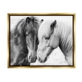 thumbnail image 1 of Stupell Industries Horse Love Duo Portrait Animals & Insects Photography Gold Floater Framed Art Print Wall Art, 21 x 17, 1 of 9