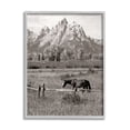 thumbnail image 1 of Stupell Industries Horse & Mountain Scenery Landscape Photography Gray Framed Art Print Wall Art, 16 x 20, 1 of 9