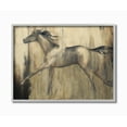 thumbnail image 1 of Stupell Industries Horse Sprint Textured Black Brown Animal Painting Framed Wall Art by Third and Wall, 1 of 1