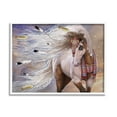 thumbnail image 1 of Stupell Industries Horse With Feathers Animals & Insects Painting White Framed Art Print Wall Art, 14 x 11, 1 of 9