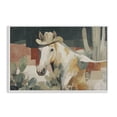 thumbnail image 1 of Stupell Industries Contemporary Horse in Cowboy Hat White Framed Giclee Art, 24 x 16, by Chromatic Storm Studio, 1 of 8