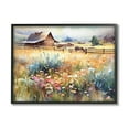thumbnail image 1 of Stupell Industries Horse in Farmhouse Meadow Landscape Painting Black Framed Art Print Wall Art, 14 x 11, 1 of 9
