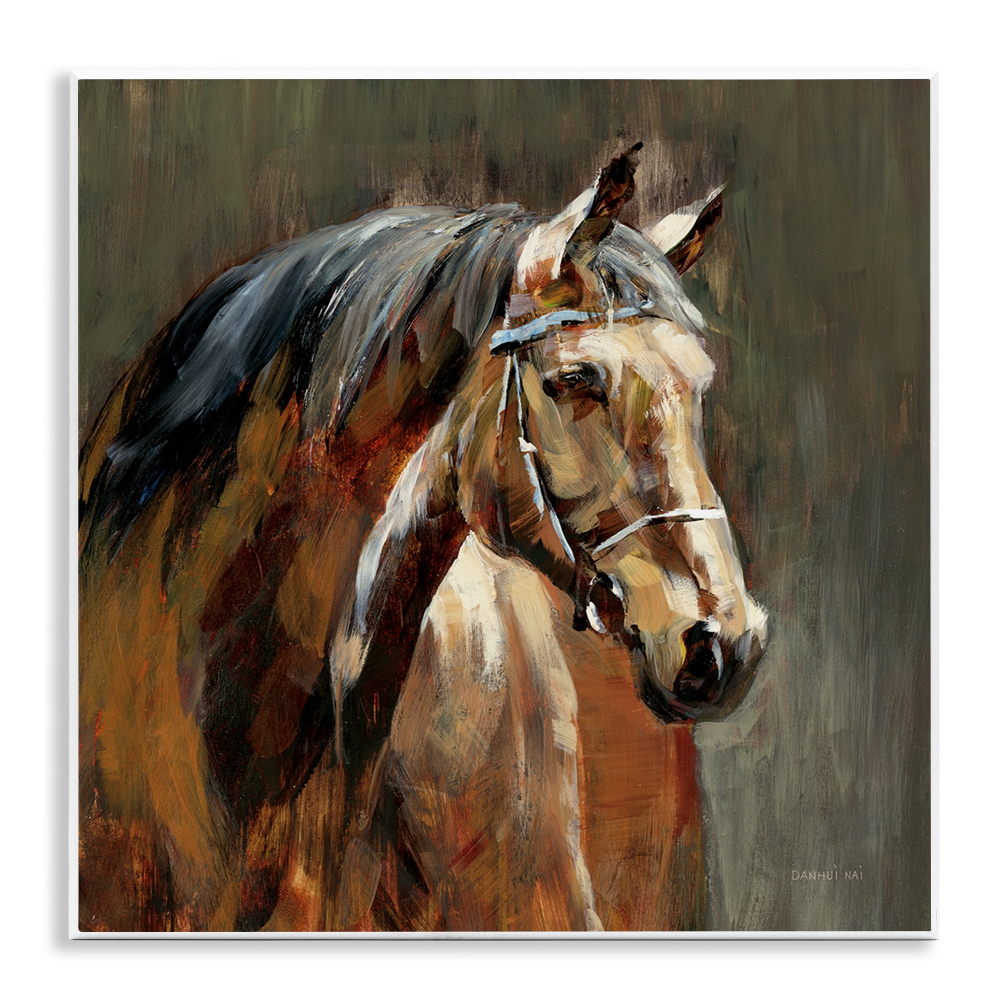 Stupell Industries Horse in Stable at Dusk Wall Plaque Art, design by Danhui Nai