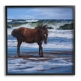 thumbnail image 1 of Stupell Industries Horse on Ocean Shore Animals & Insects Painting Black Framed Art Print Wall Art, 17 x 17, 1 of 9