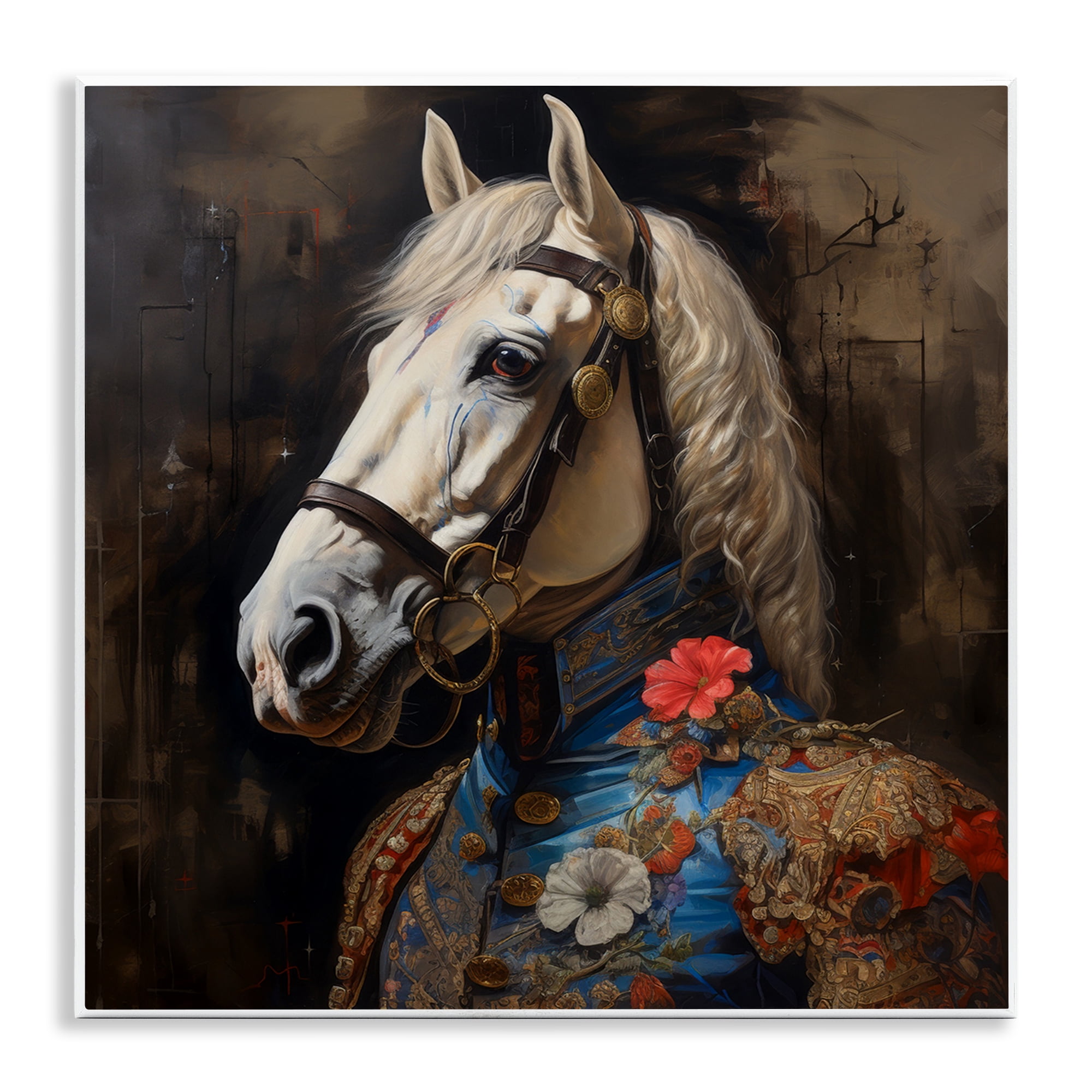 Stupell Industries Horse with Regal Clothing Animals & Insects Painting