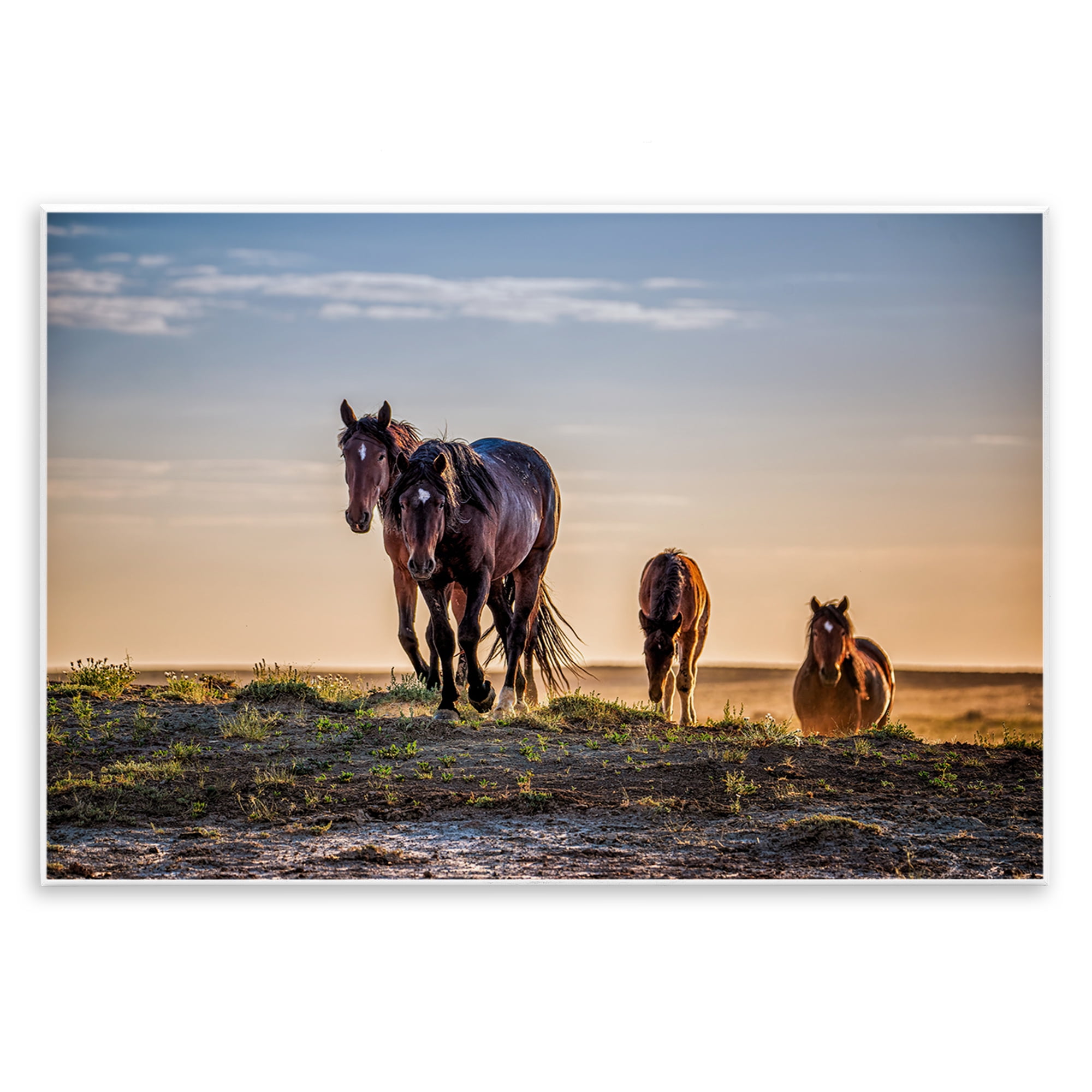 Stupell Industries Horses Coming Home Wall Plaque Art, design by Tim West