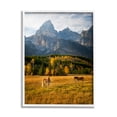 thumbnail image 1 of Stupell Industries Horses & Fall Foliage Landscape Photography White Framed Art Print Wall Art, 11 x 14, 1 of 9