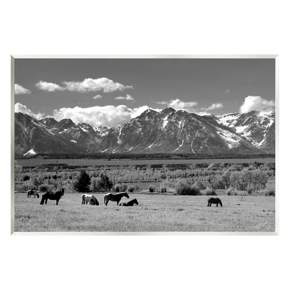 Stupell Industries Horses Grazing Countryside Landscape Photography Unframed Art Print Wall Art, 19 x 13