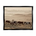 thumbnail image 1 of Stupell Industries Horses Grazing Rolling Hills Animals & Insects Photography Black Floater Framed Canvas Art Print Wall Art, 31 x 25, 1 of 10