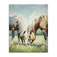 thumbnail image 1 of Stupell Industries Horses Grazing Together Animals & Insects Painting Gallery Wrapped Canvas Art Print Wall Art, 36 x 48, 1 of 8