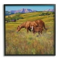 thumbnail image 1 of Stupell Industries Horses Grazing in Meadow Animals & Insects Painting Black Framed Art Print Wall Art, 12 x 12, 1 of 9