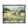 thumbnail image 1 of Stupell Industries Horses in Spring Meadow Animals & Insects Painting Gray Floater Framed Canvas Art Print Wall Art, 21 x 17, 1 of 10