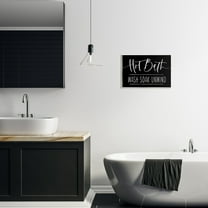 Stupell Industries Hot Bath Wash Soak Unwind Bathroom Typography Graphic Art Unframed Art Print Wall Art, Design by Lux Me Designs