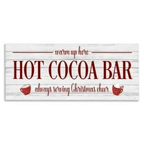 Stupell Industries Hot Cocoa Bar Winter Beverage Holiday Painting Gallery Wrapped Canvas Print Wall Art