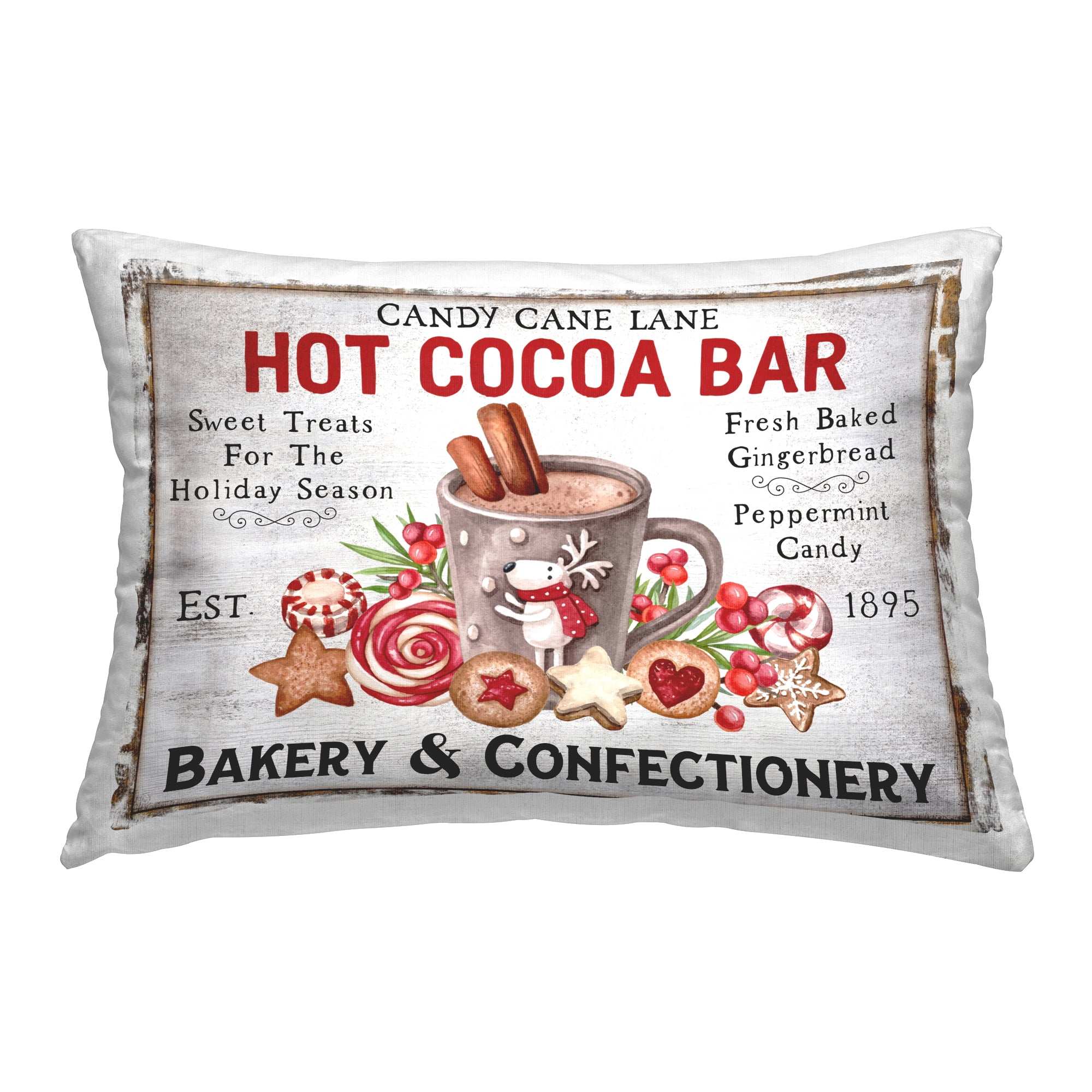 Stupell Industries Hot Cocoa Confectionery Decorative Printed Throw Pillow, 14 x 20