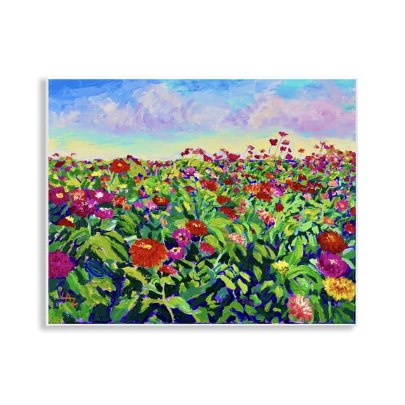 Hot Summer Blooms Wall Plaque Art, 14 x 11, Made In USA