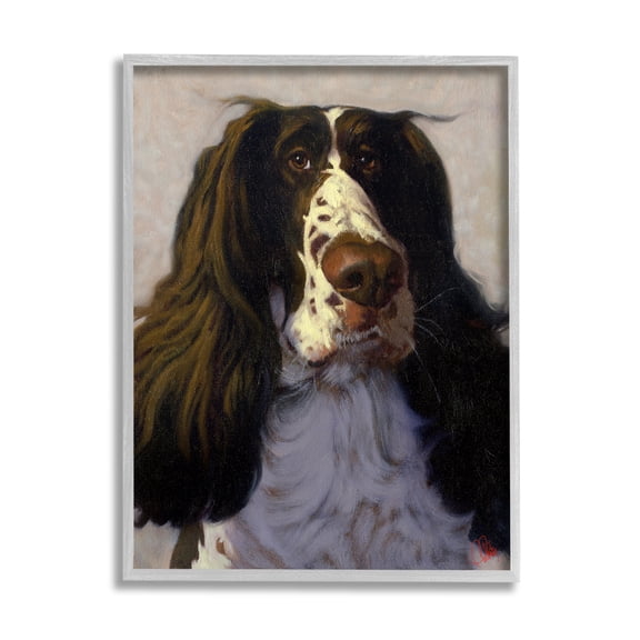 Stupell Industries Hound Dog Pet Portrait Funny Animal Painting, 11 x 14, Design by Thomas Fluharty