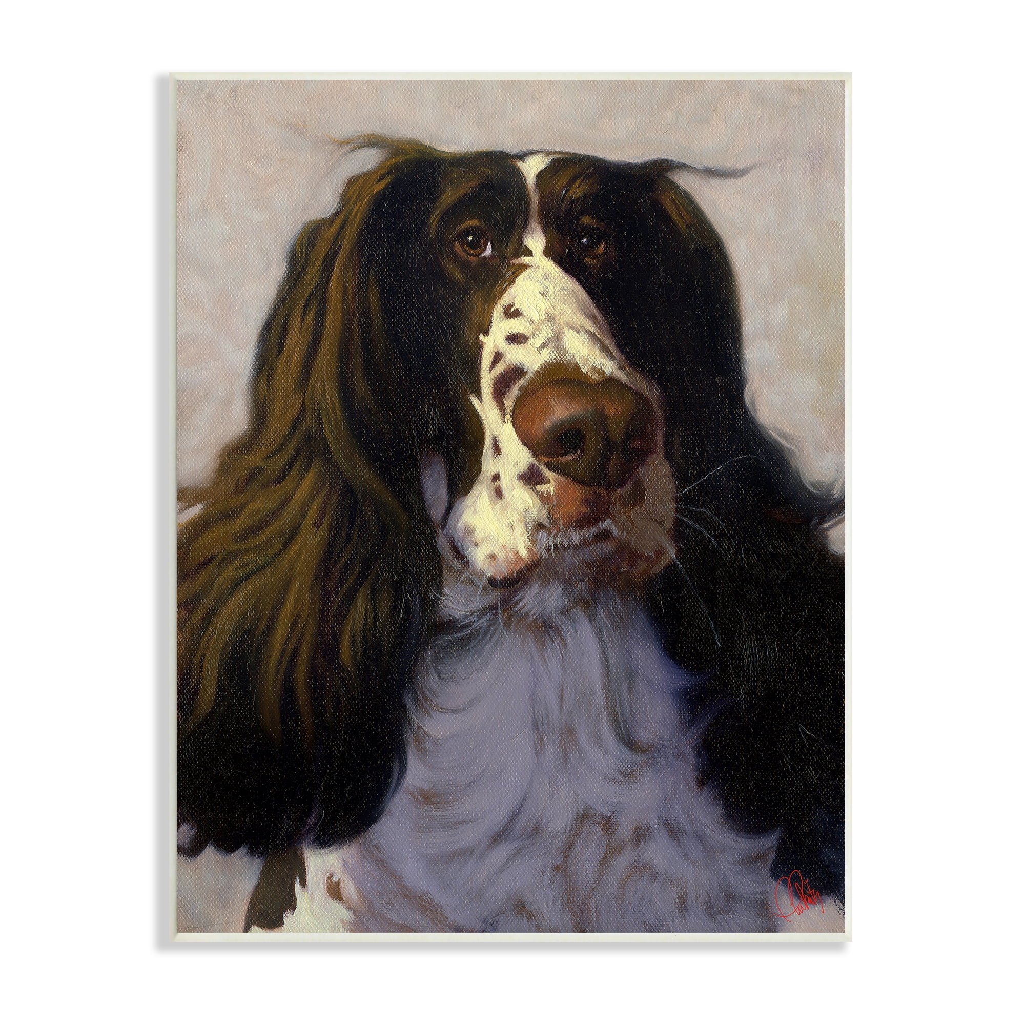 Stupell Industries Hound Dog Pet Portrait Funny Animal Painting, 13 x 19, Design by Thomas Fluharty