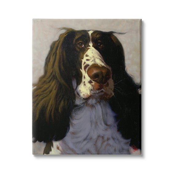 Stupell Industries Hound Dog Pet Portrait Funny Animal Painting, 16 x 20, Design by Thomas Fluharty