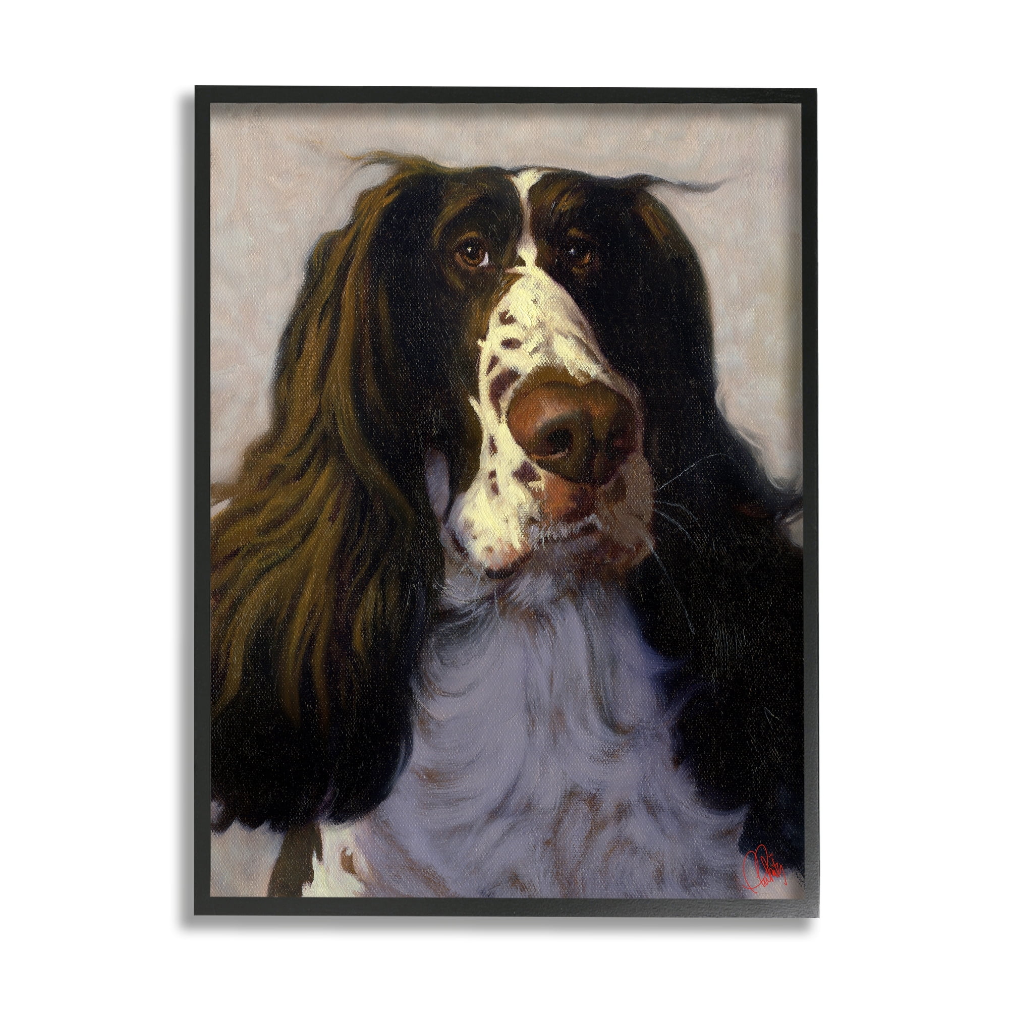 Stupell Industries Hound Dog Pet Portrait Funny Animal Painting, 24 x 30, Design by Thomas Fluharty