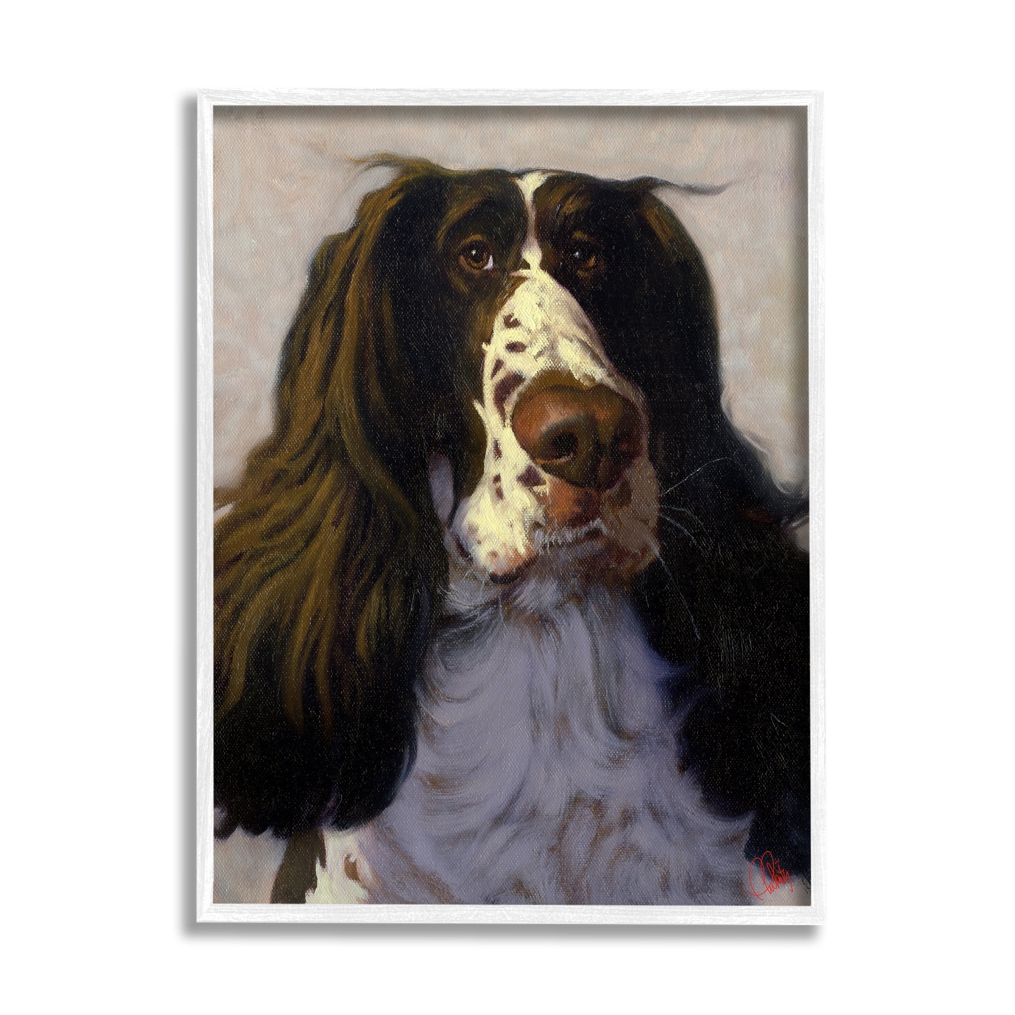 Stupell Industries Hound Dog Pet Portrait Funny Animal Painting, 24 x 30, Design by Thomas Fluharty