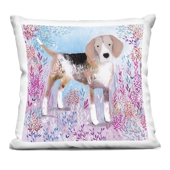 Stupell Industries Hound Dog Soft & Whimsical Decorative Printed Throw Pillow, design by Clare Tupper
